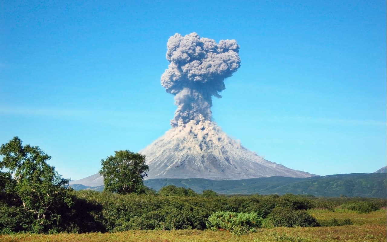 Eruzione vulcanica in Kamchatka