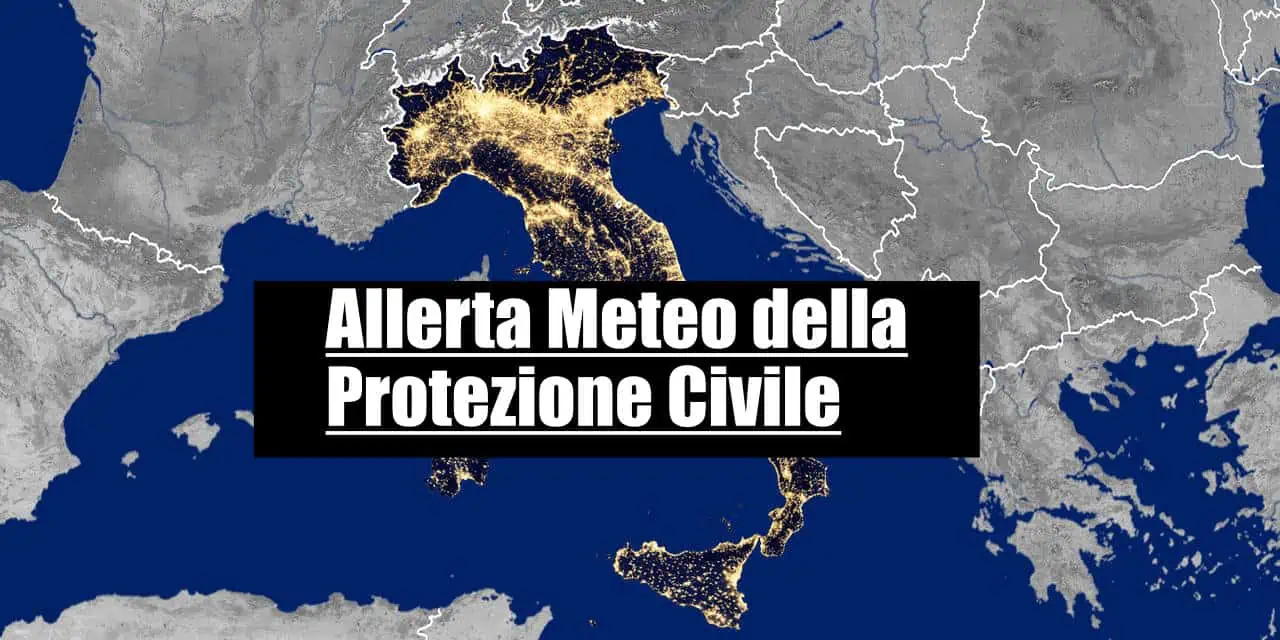 Allerta gialla su alcune regioni