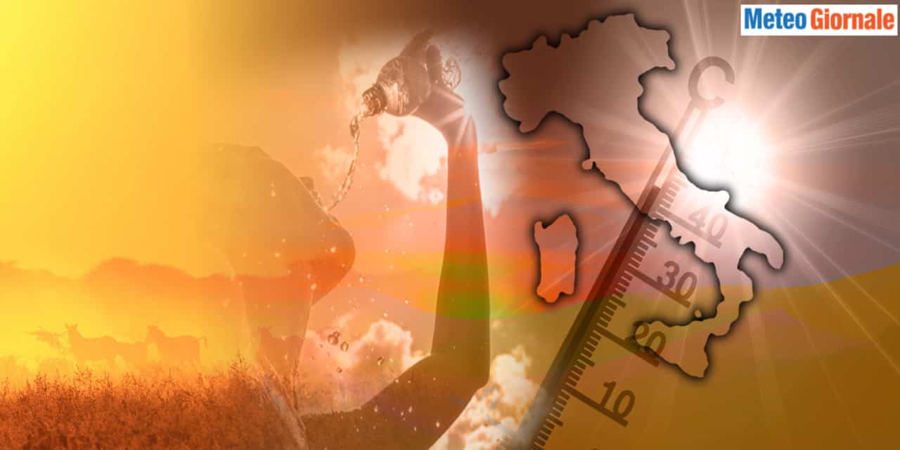 Caldo sahariano trascina anche la sabbia