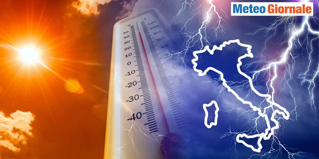 Meteo turbolento, ma poi gran caldo ovunque